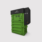Carbon 48-VBX low-profile vertical cardboard baler, 48-inch, light green