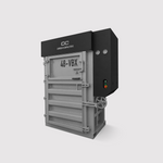 Carbon 48-VBX low-profile vertical cardboard baler, 48-inch, light grey