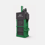 10-Ton Vertical Cardboard Baler — Dark Green