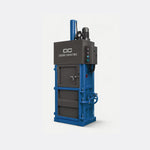 10-Ton Vertical Cardboard Baler — Light Blue