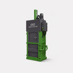 10-Ton Vertical Cardboard Baler — Light Green