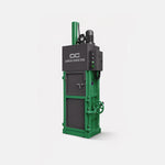 5-Ton Vertical Cardboard Baler — Dark Green