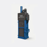 5-Ton Vertical Cardboard Baler — Light Blue