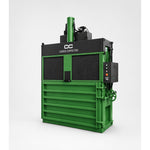50-Ton Vertical Cardboard Baler — Dark Green